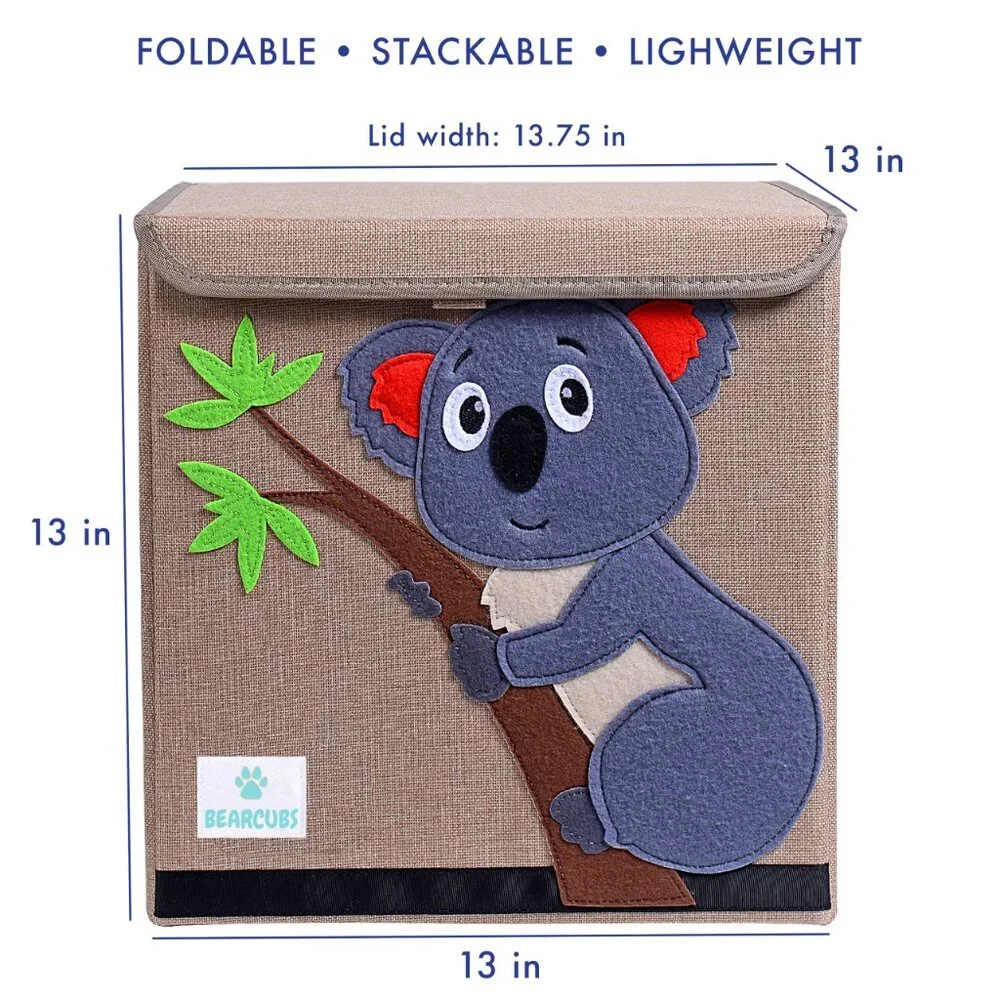 NWT KoalaToy Chest - Baby Room Folding Canvas Cube Baby Toddler Storage Box